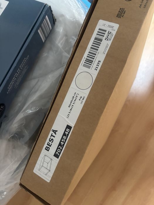 BESTA Estrutura, branco, 60x40x38 cm