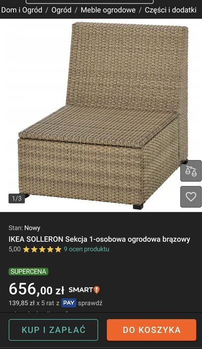 Fotele ogrodowe IKEA SOLLERON