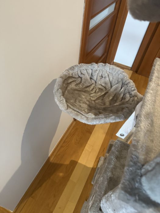 NOWY Drapak dla kota 125 cm Piękny jasnoszary