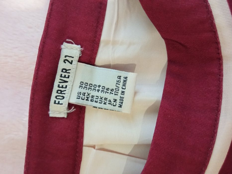 Spódnica Forever21 pasy paski plisy