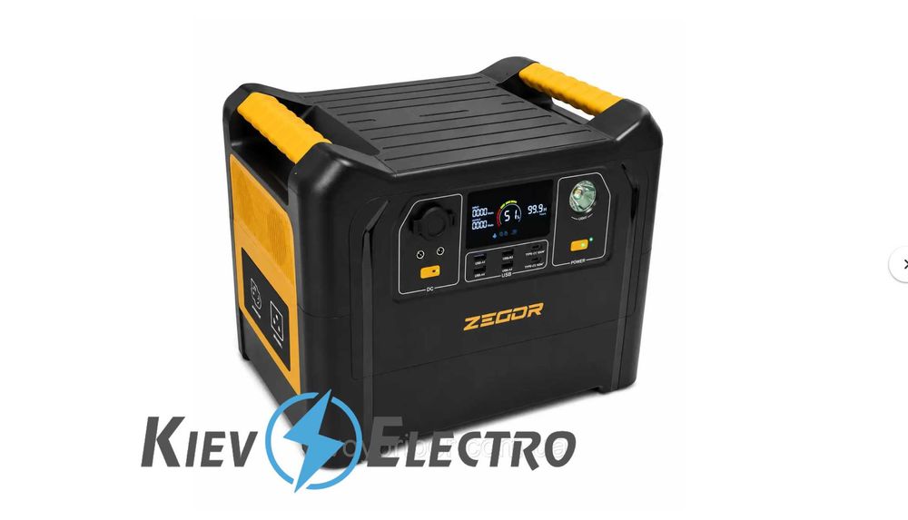 Зарядна станція 2.4кВт Zegor YC2400 TURBO / 2400 Вт / BYD LiFePO4 YC2400 TURBO Zegor (UPS, MPPT, ліхтарик)