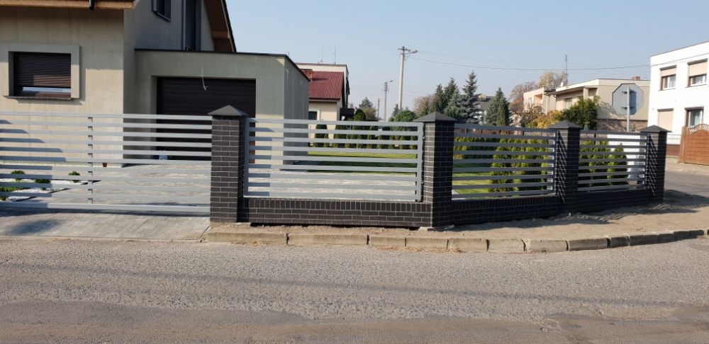 Ogrodzenia ala klinkier, słupki, murki