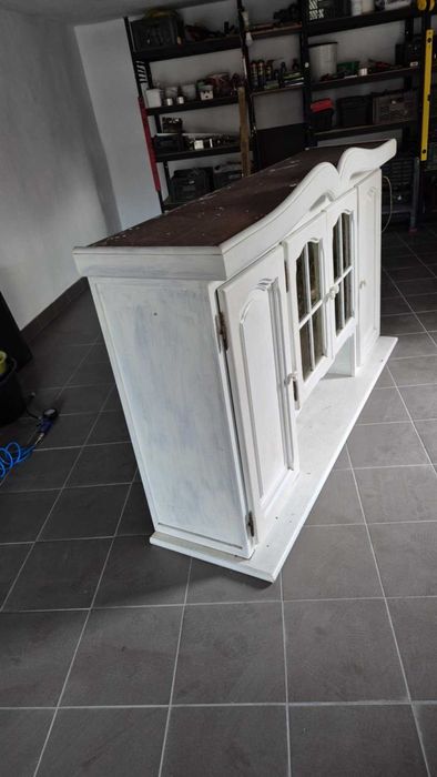 Witryna Szafa Biała Solidna 180 x 107