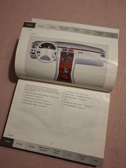 Mercedes-Benz W210/S210 Manuais do condutor Classe E "Owner's Manual"