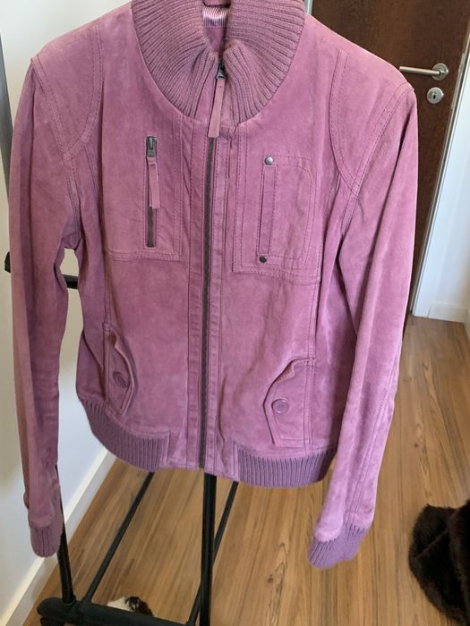 Casaco rosa pele pessego