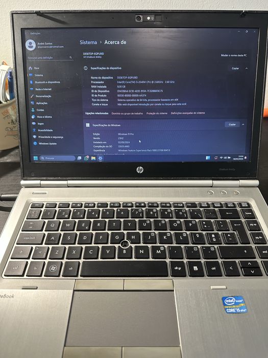 HP EliteBook 8460p | Core i5 2.6GHz | 8GB RAM | Robusto e Fiável