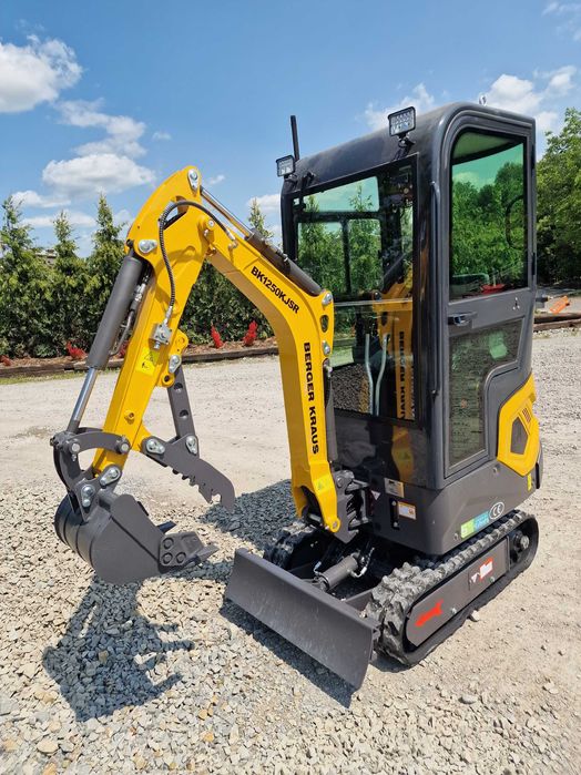 Mini Koparka Berger Kraus BK1250KJSR z kabiną JOYSTICK silnik Kubota