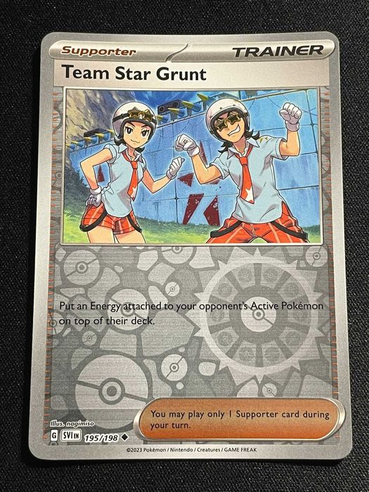 Carta Pokémon Team Star Grunt 195/198 Scarlet & Violet