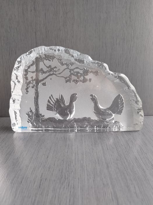 Szklana ozdoba "przycisk"