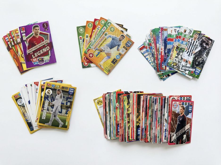 Karty Panini Adrenalyn FIFA 2018 - 2022 + World Cup 2022  ok. 200 kart