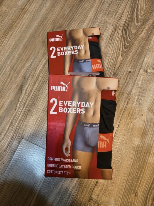 Bokserki męskie puma L 2pak x2 komplety