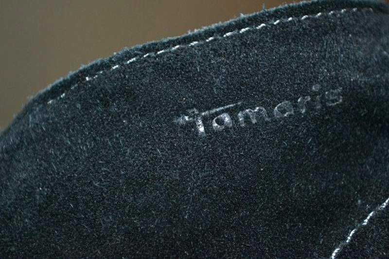 Замшеві черевики ботільйони на танкетці ТМ 'Tamaris' р-р 40 (25,8 см)