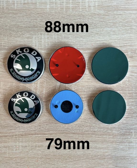 Símbolos Skoda Capõ Mala 90mm 88mm 80mm 79mm