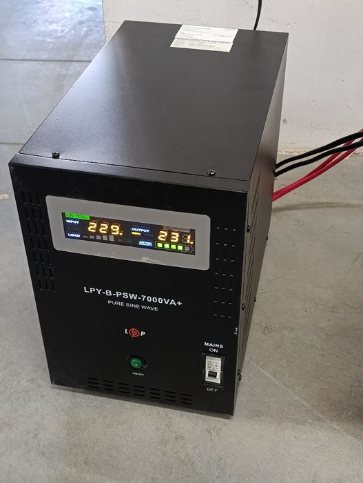 Інвертор. Джерело безперебійного живлення (ДБЖ) LogicPower LPY-B-PSW-7000VA+ 5000Вт 10A/20A
