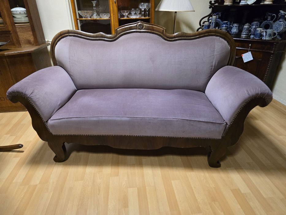 Elegancka sofa trzyosobowa Ludwik Filip