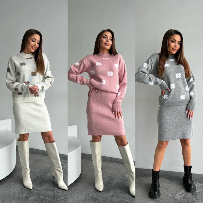 В'язаний жіночий костюм, 42-46, 5 кольорів