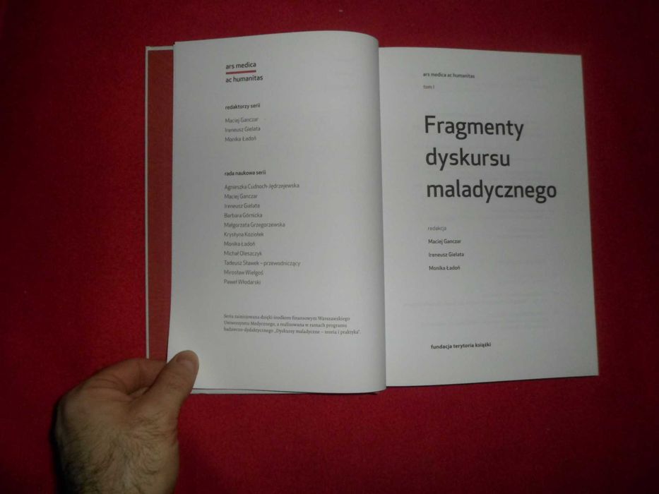 Fragmenty dyskursu maladycznego Praca zbiorowa [ ars medica ac human