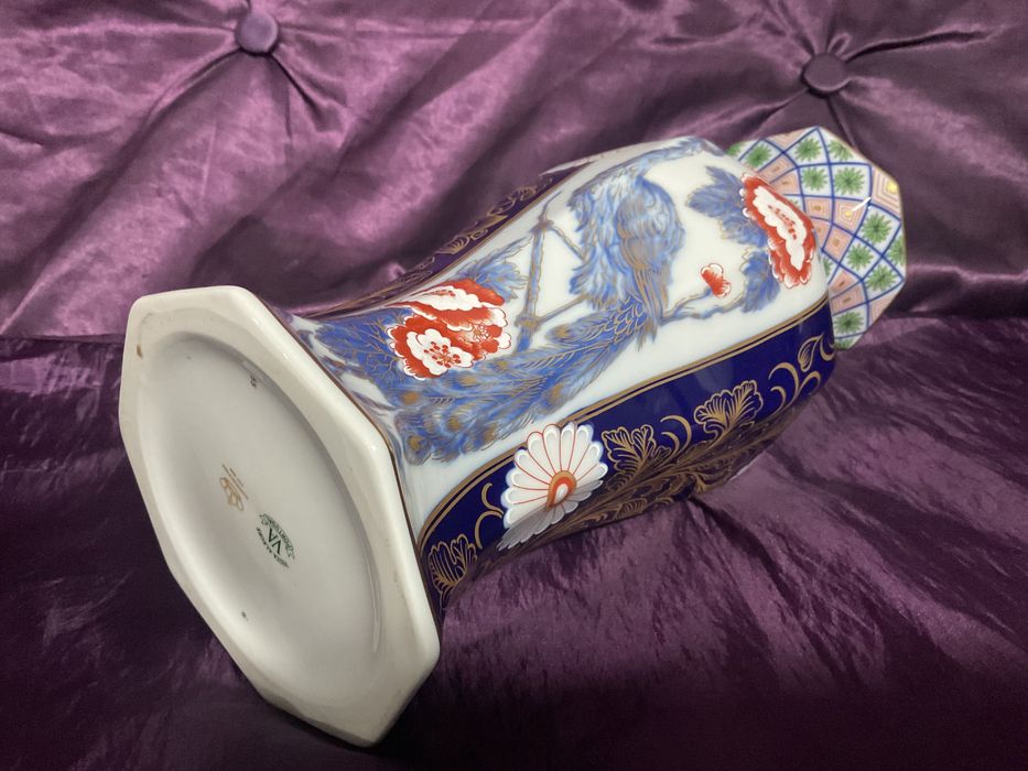 Vaso tome Paradise vista alegre pintura manual porce com 30 cm alt.