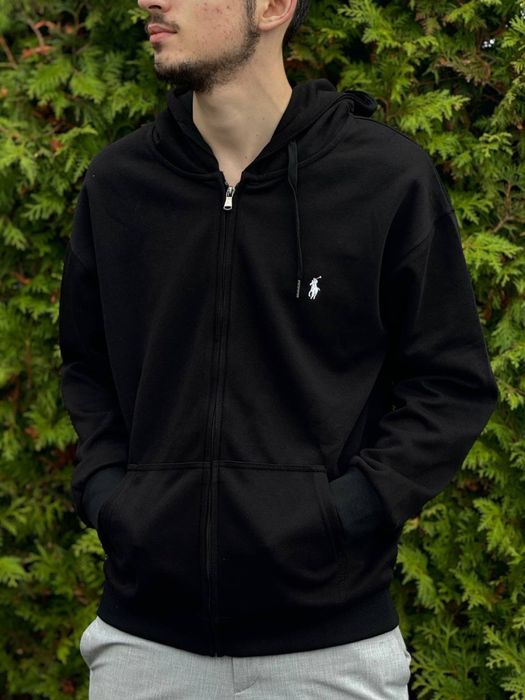 Зип-Худи Polo Ralph Lauren черная Зипка Поло Ральф Лоурен мужская худи