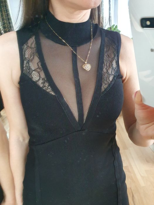 Sukienka Guess czarna r.S. nowa. Śliczna. Krótka