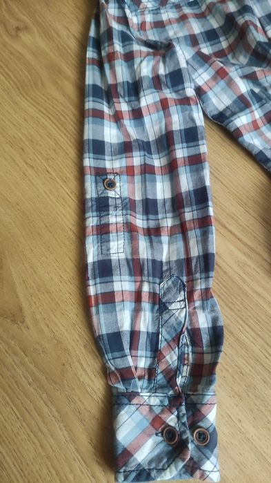 Koszula w kratę C&A Rozmiar 134/140 Długi lub krótki rękaw