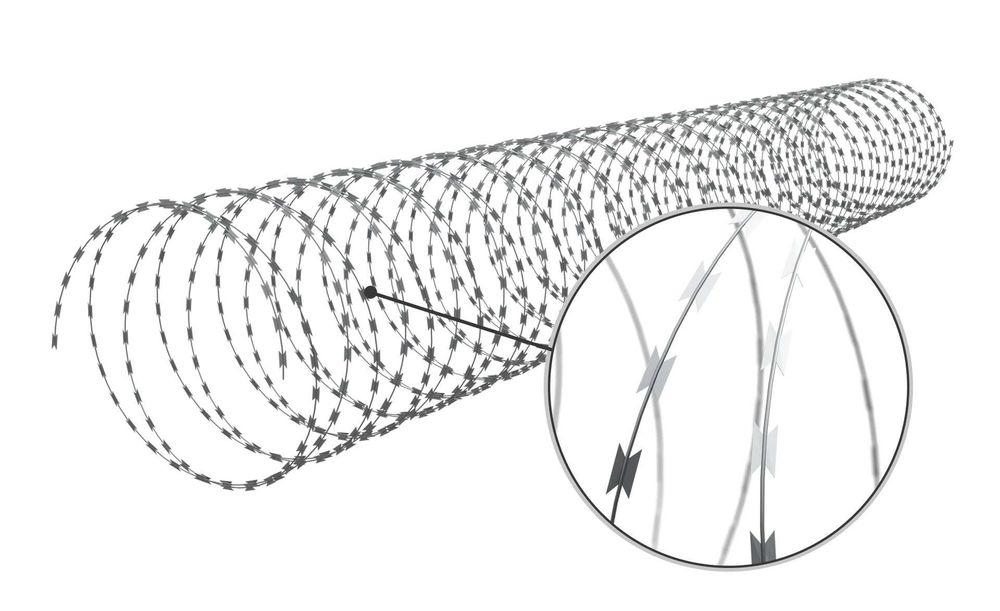 Concertina Drut ostrzowy spiralny Concertina wire