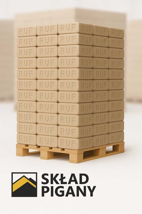 Opał, BRYKIET DRZEWNY-kostka RUF - dębowy, producent Drewnoland Wylewa