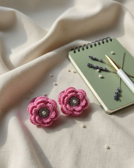 Резиночки для волосся в'язані гачком