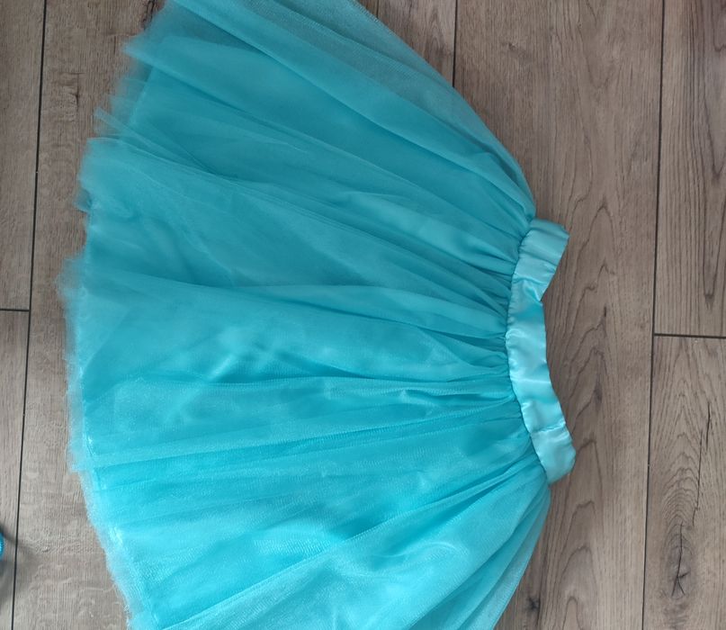 Блакитна фатінова спідничка, 122-128 см