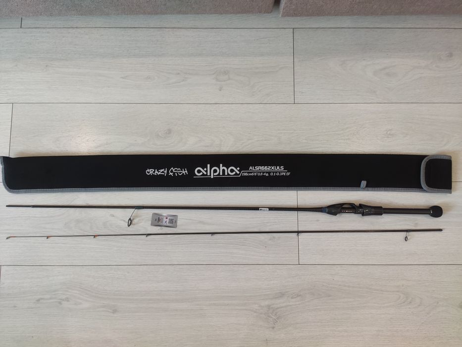 Спінінг Crazy Fish Alpha ALSR662XULS (0.8-4g 198cm)