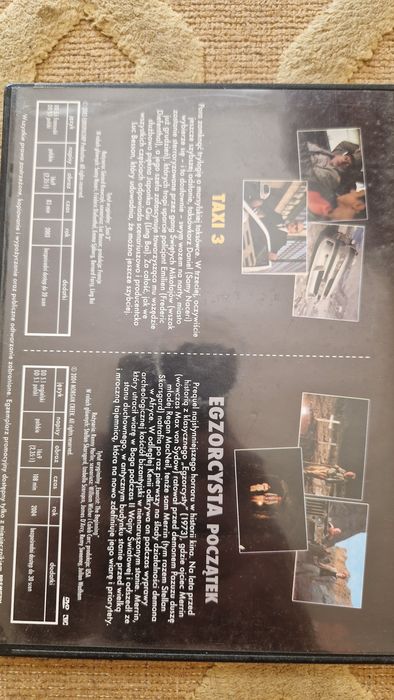 2 filmy DVD "Egzorcysta. Początek " i "Taxi 3"