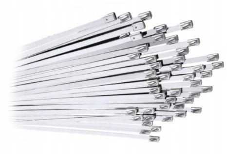 Zestaw opasek zaciskowych stalowych trytytki metalowe opaski 100szt