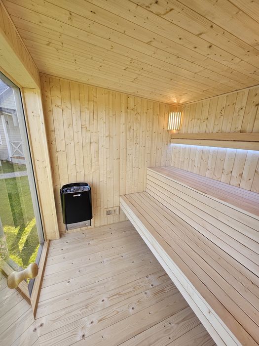 Domki całoroczne wajacje basen podgrzewany sauna jacuzzi majówka