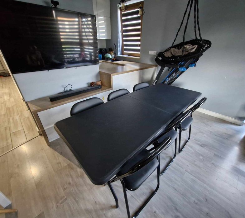 Wynajem stołów i krzeseł. Transport w cenie do 15km