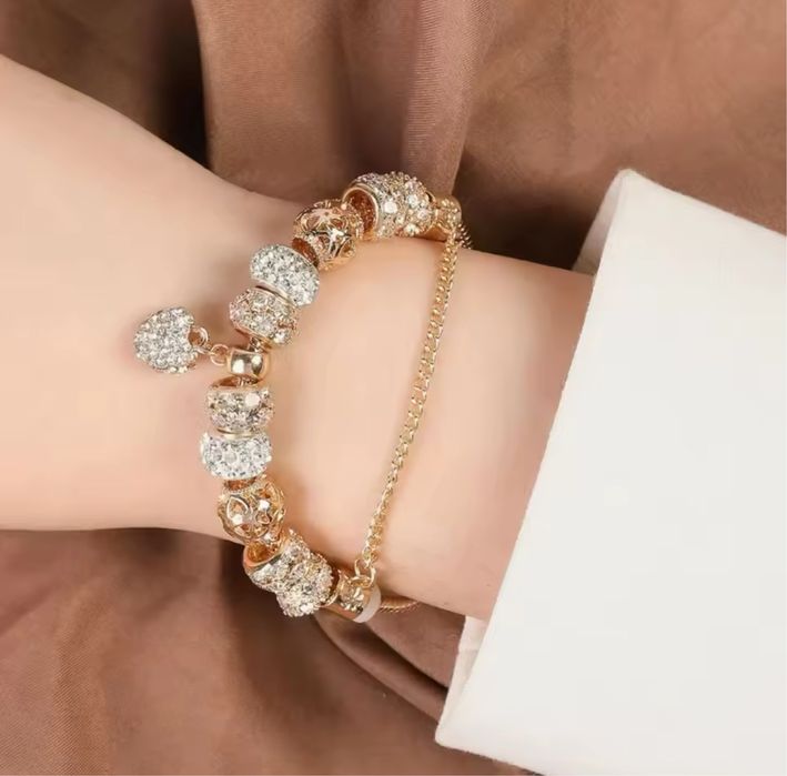 Pulseira banhada a ouro 2x