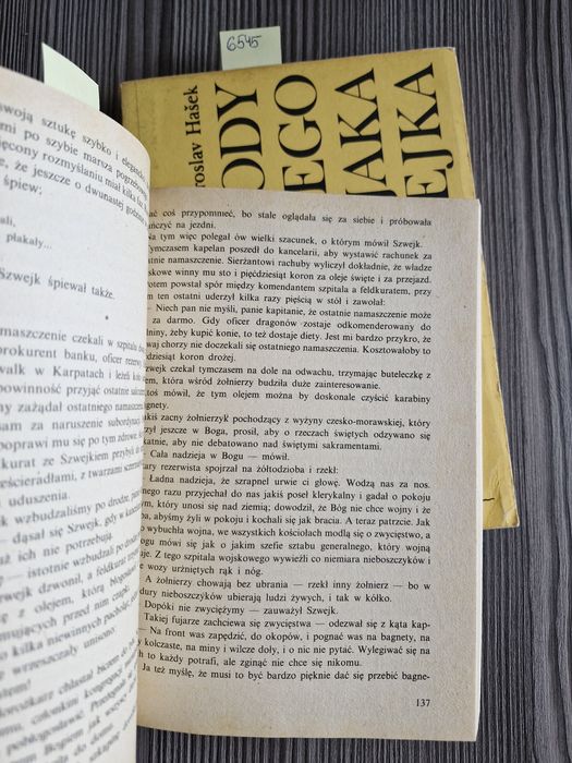 6545. "Przygody dobrego wojaka Szwejka " Jaroslav Hasek