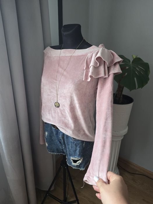 Bluza welurowa wełna 100%
