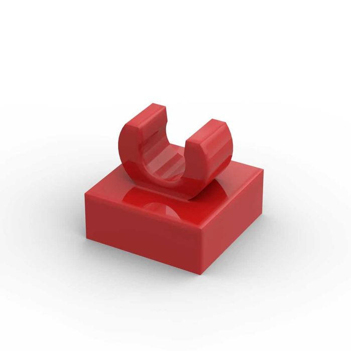 LEGO płytka 1x1 zaczep czerwony 15712