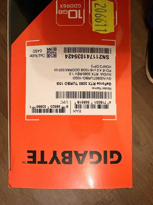 Відеокарта Gigabyte RTX 3080 Turbo Edition