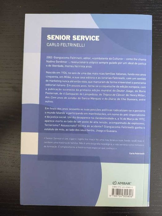 (Env. Incluído) Senior Service de Carlo Feltrinelli