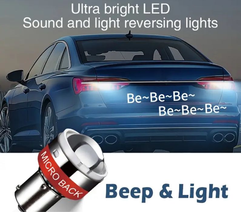 Luz led marcha atras c/ som
