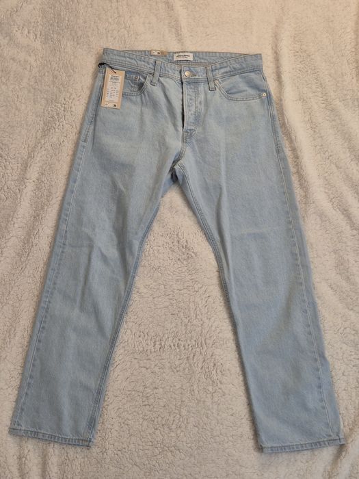 Nowe męskie jeansy Jack&Jones JJICHRIS JJORIGINALl SQ738 (W32, L32)