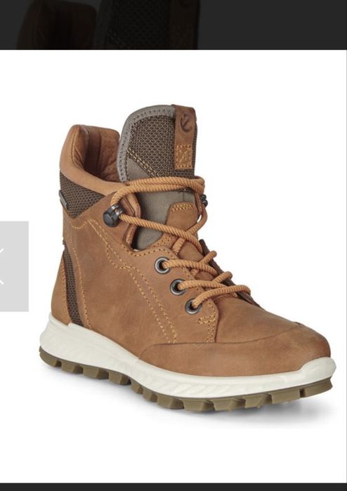 Сапоги зимові шкіряні ecco goretex
