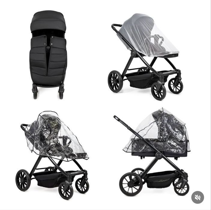 Продам Коляску 3в1 з авто кріслом Ninos Estrella Black Gold 2024