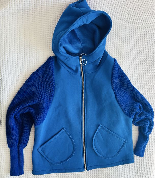 Chabrowa cieplutka bluza