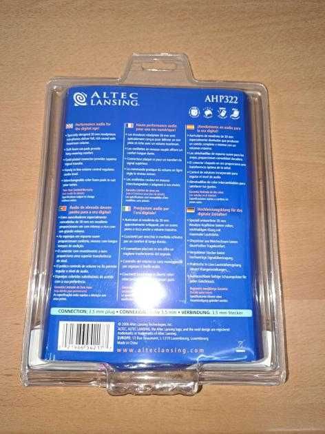 Altec Lansing AHP 322 Headphones64738765142787122