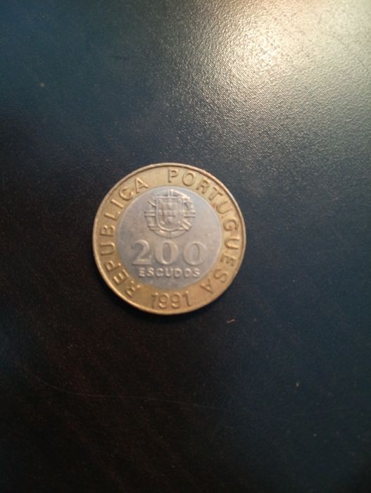 Moeda de 200 escudos - Gracia de Horta	- Portugal	- 1991