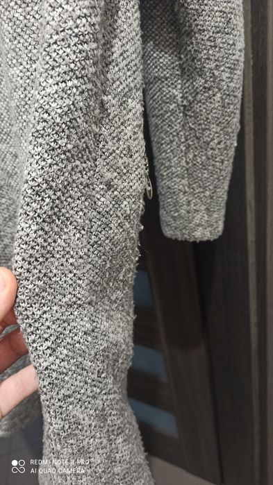 Krótki lekki płaszczyk sweterkowy ZALANDO r. XL