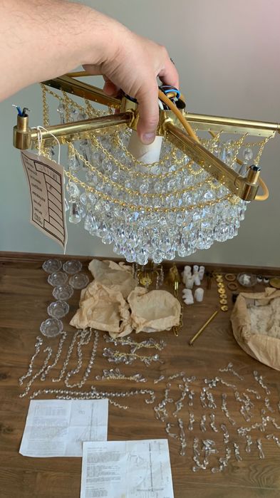 Хрустальна люстра антикваріат