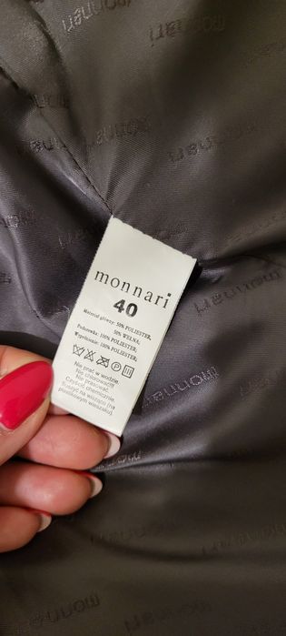 MONNARI płaszcz 40 wełna 50%